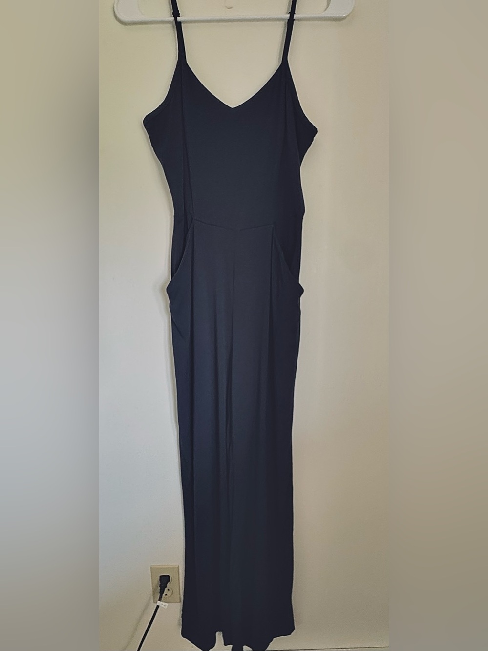 41 Hawthorn Dark Navy Spaghetti Strap Jumpsuit, Size S - Picture 2 of 8